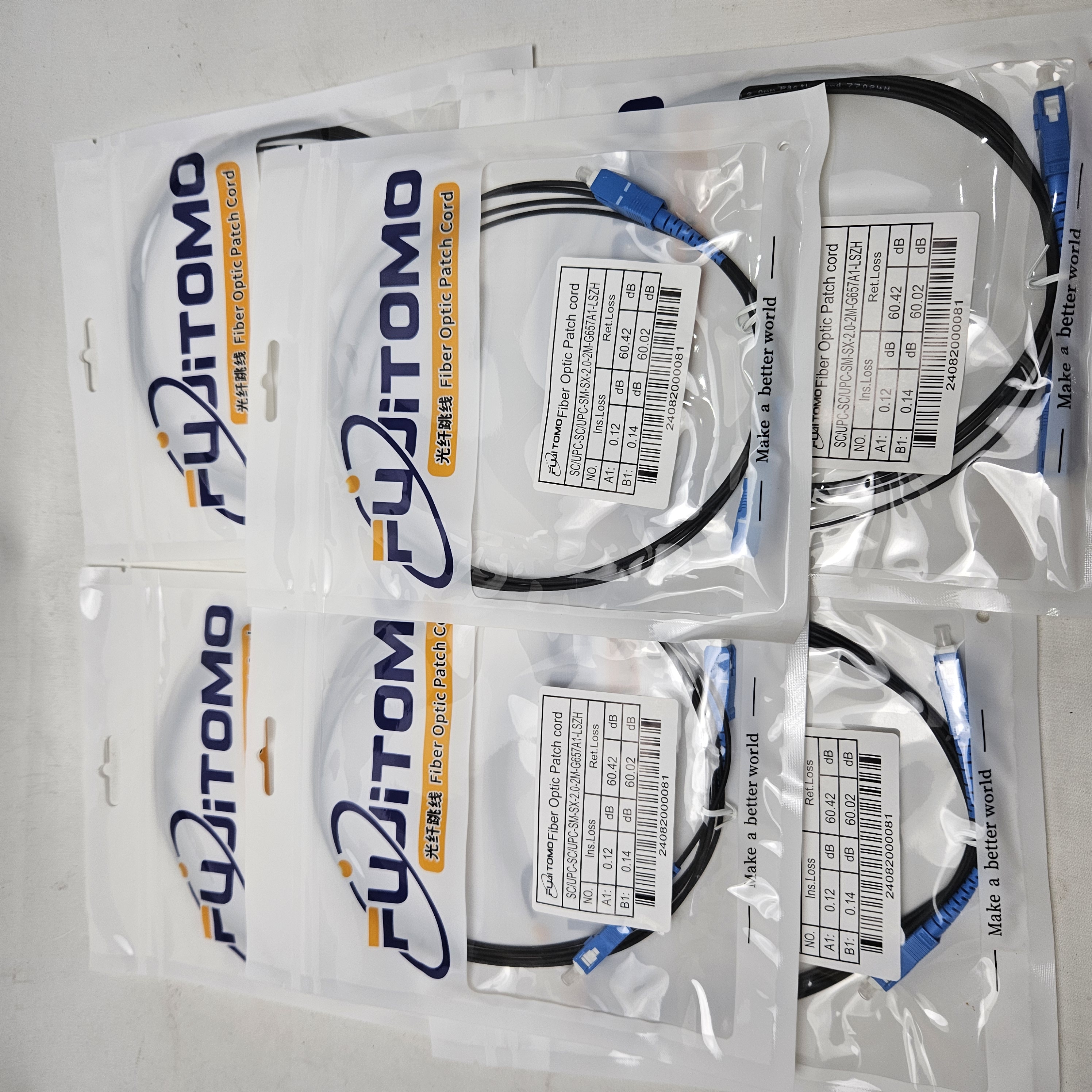 Patchord Black Fujitomo 2m